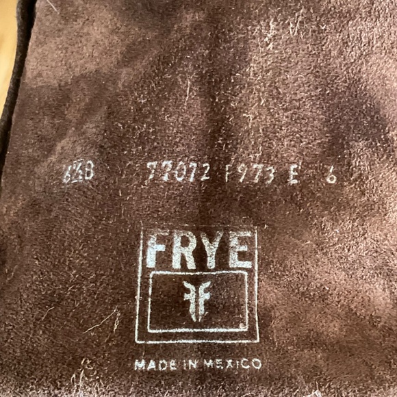 Frye Women’s Size 6.5 Bari Boots- Tall Slouchy Brown Suede Leather - Picture 13 of 14